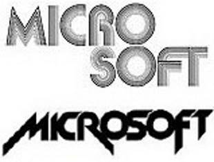 Early Microsoft Logos