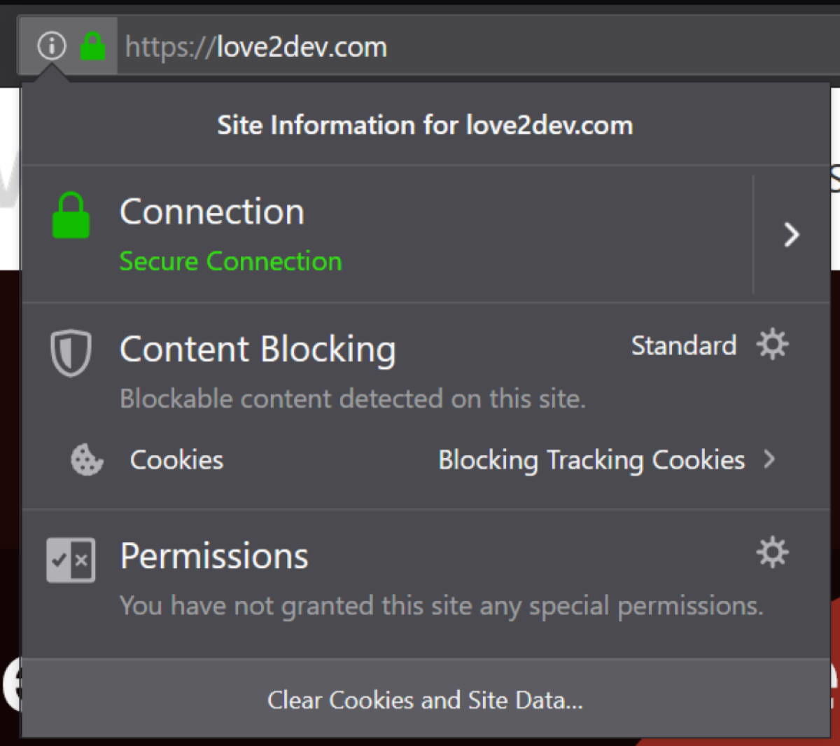 FireFox Green Padlock Certificate Information