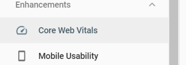 GSC Core Web Vitals