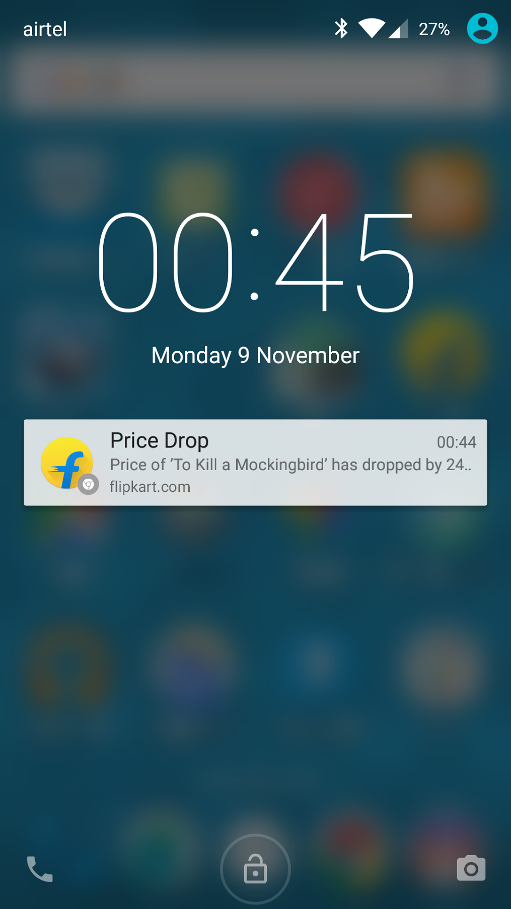 Lock Screen Notification