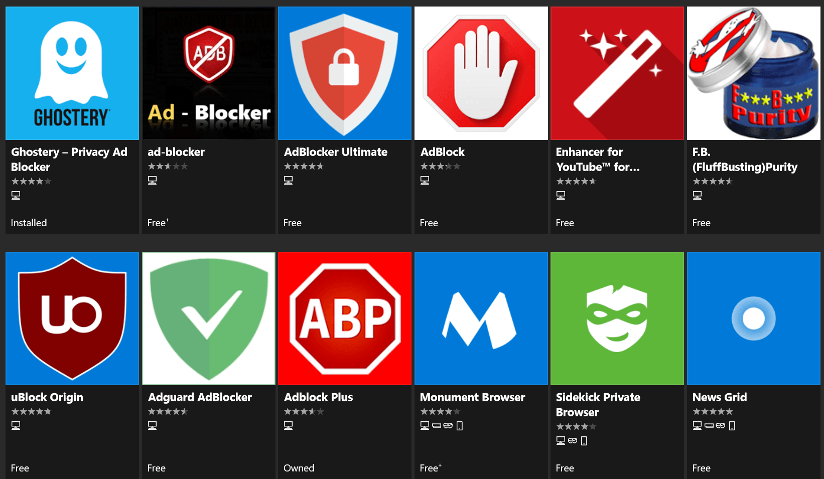 Installing Microsoft Edge Ad Blocking Browser Extensions from the Store