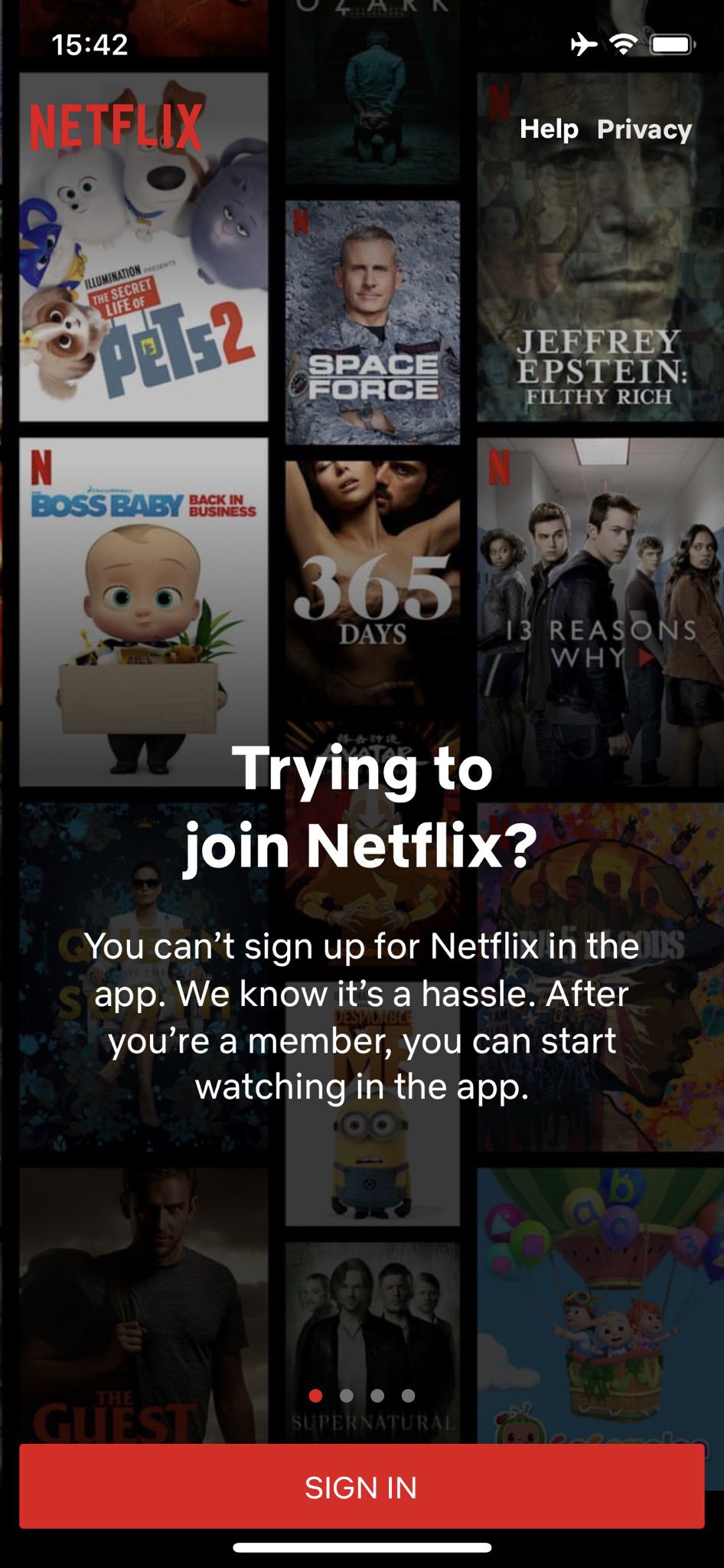 Netflix is Classified as a Reader App