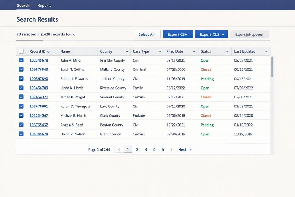Court and DMV records platform placeholder image