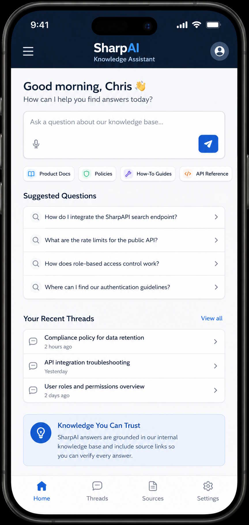 SharpAI enterprise retrieval augmented knowledge assistant preview
