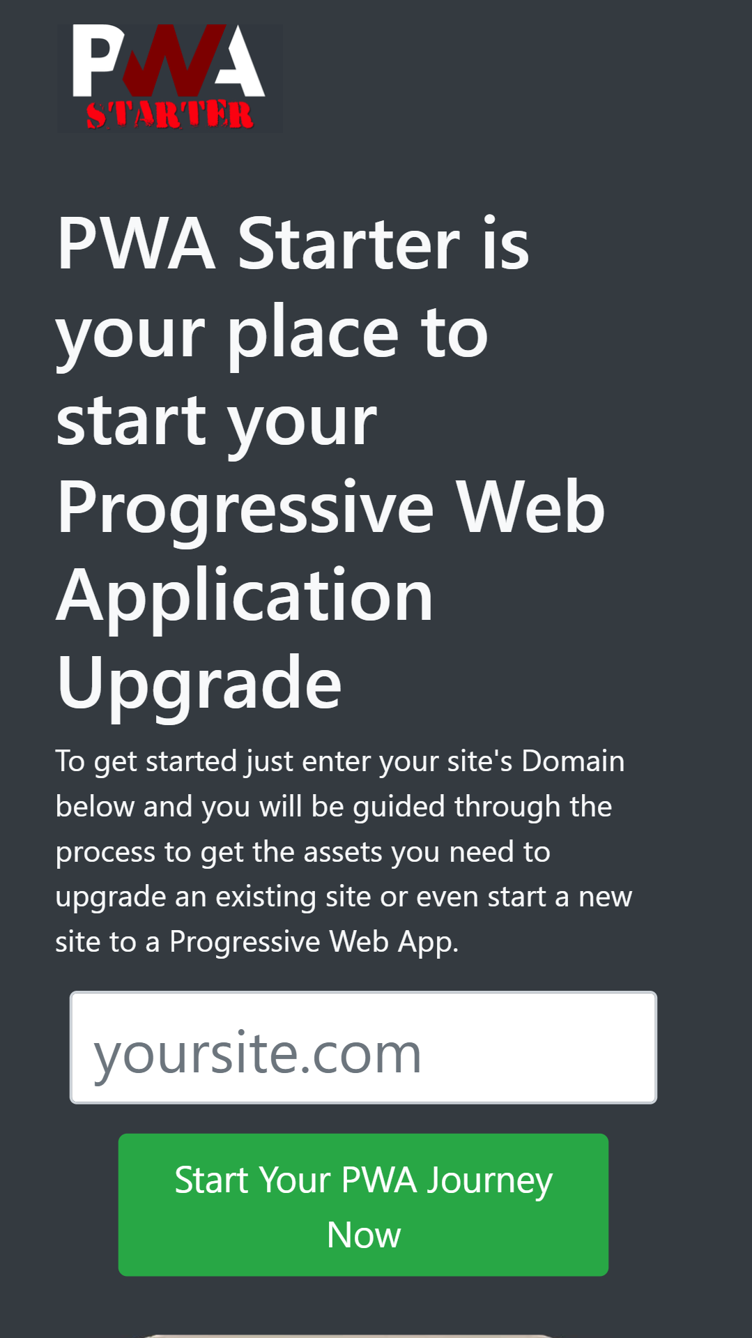 pwa-starter-home