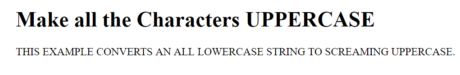 Use CSS text-transform to Manipulate Text Casing